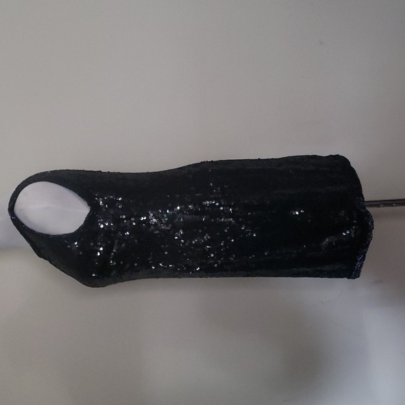 Linsiano Silk sequin dress size large Vintage - Picture 8 of 11